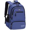Backpack Solid Color Multipocket Storage Ergonomic Carry School Student Bags