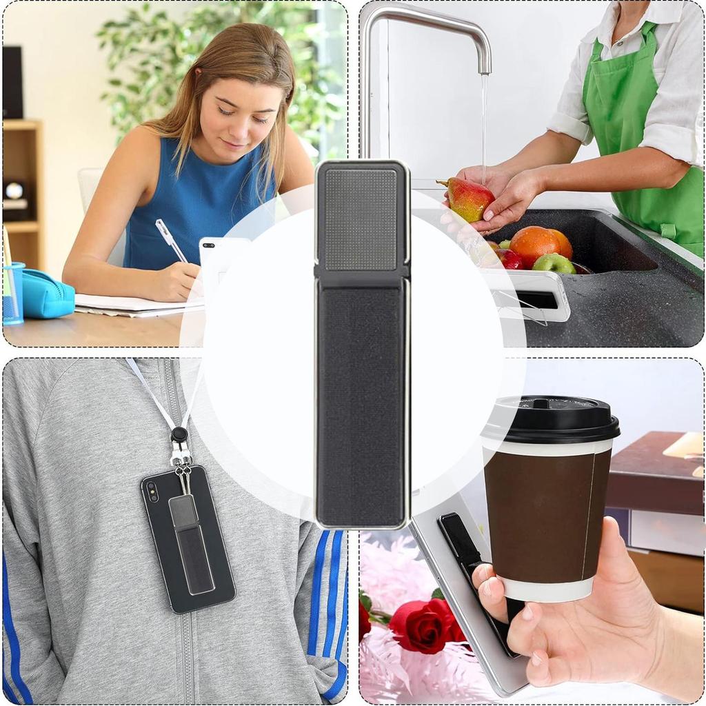Phone Strap Telescopic Phone Kickstand Universal Cell Phone Grip Ultra Slim Elastic Finger Holder Phone Stand
