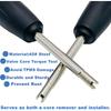 2 Pieces Valve Core Torque Tool, Avoid TPMS Damage, Valve Core Removal And Tallation Tool, Helps Guard Agat Over Or Under Torquing,Black, Silver