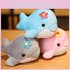 Cute Ocean Animal Plush Dolphin Keychain Adorable Whale Stuffed Toy Soft Short Plush