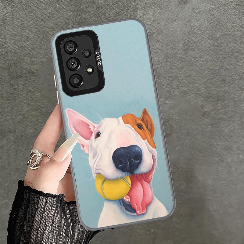 

Bull Terrier Dog Cute Puppies Shockproof Phone Case for Samsung A17 A16 A15 A14 A37 A57 A36 A56 A26 A35 A55 A25 A34 A54 A24 A13 Samsung A07
