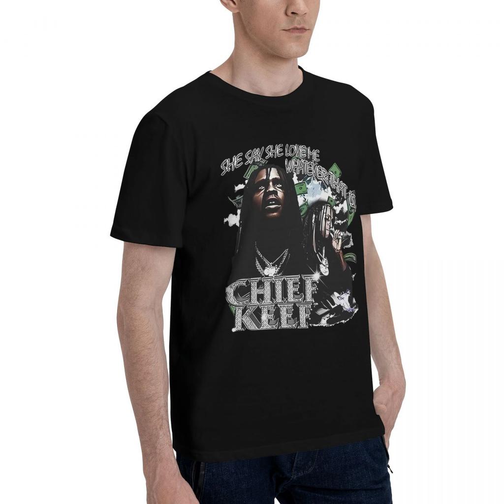 2024 Rapper Chief Keef 100 Cotton Casual Breathable Confortable Tshirt Mens TShirts Men Clothes