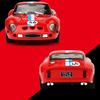 1/32 Scale Ferrari 250 GTO Super Sports Car Alloy Diecast Model Car Metal Classic Love Collection Ornaments Birthday Gifts with Boyfriend Boy