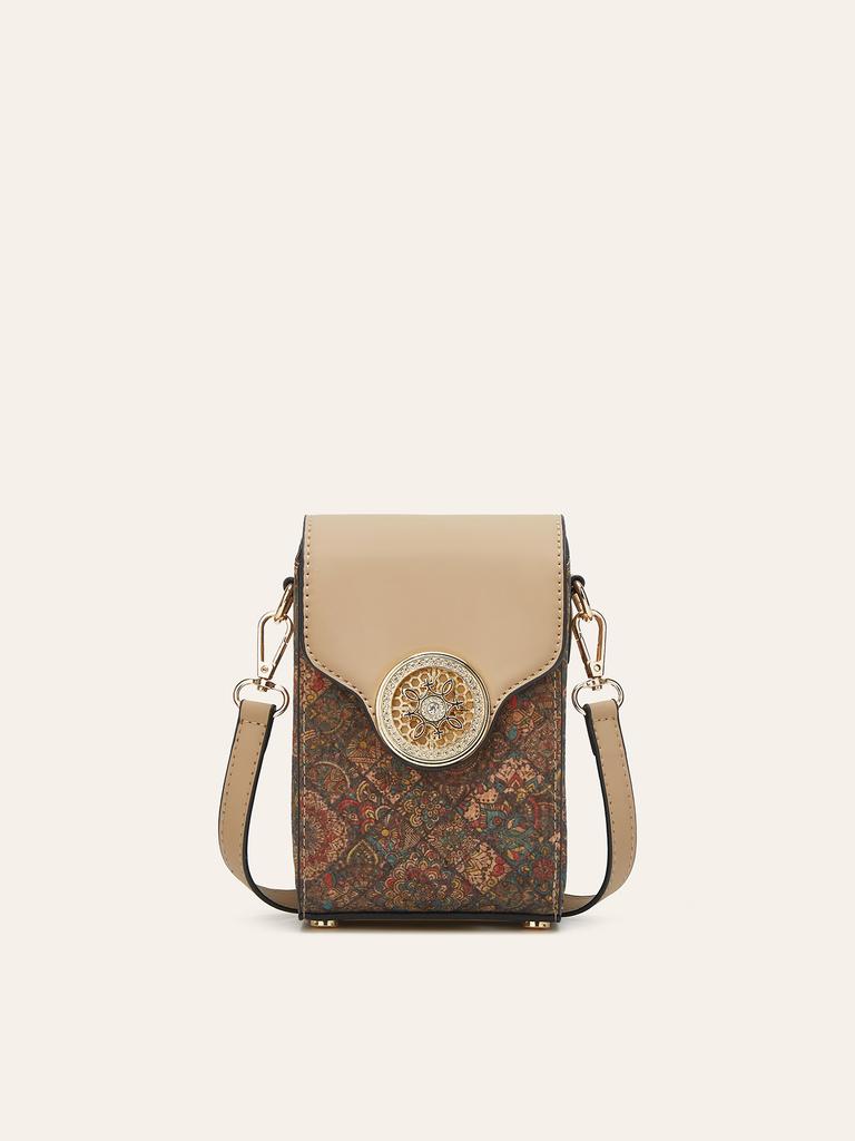New ethnic style cork bark mobile phone bag shoulder messenger bag time running bag