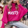 Knitted Women Turtleneck Sweater Loose Pullover Female Jumper Elegant Winter Warm Spring New Year Trendy Christmas Sweater