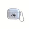 Transparent cartoon earphones airpodspro1 Apple earphone protective case AirPods second generation transparent 1/1 generation
