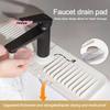 Anti-Splash Silicone Water Tap Drain Mat Foldable And Cuttable Kitchen Sink Backsplash Protector Easy To Clean