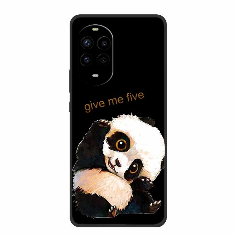 Black Silicone Case For Huawei Nova 13 Pro Case Cartoon Soft Back Cover For Huawei Nova 14 Pro Ultra Phone Case Nova14 Ultra Bag