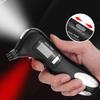 Emergency Car Tool: Flashlight, Window Breaker, Seatbelt Cutter, Digital Tire Pressure Gauge