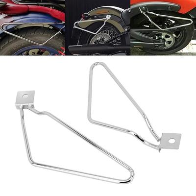 For Harley Sportster 883 Iron XL883N Dyna Fat Bob FXDF Motorcycle Saddle Bag Support Rod Side Mounting Bracket Trunk Bracket