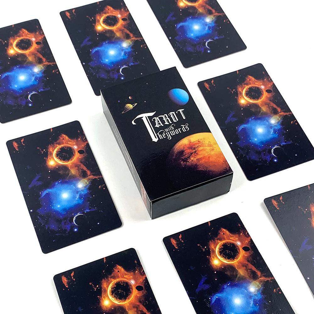 Tarot Cards For Beginners With Meaning On Them, 78pcs-Cards Pocket Size Tarot Learning Deck, Oracle Divination Board Game
