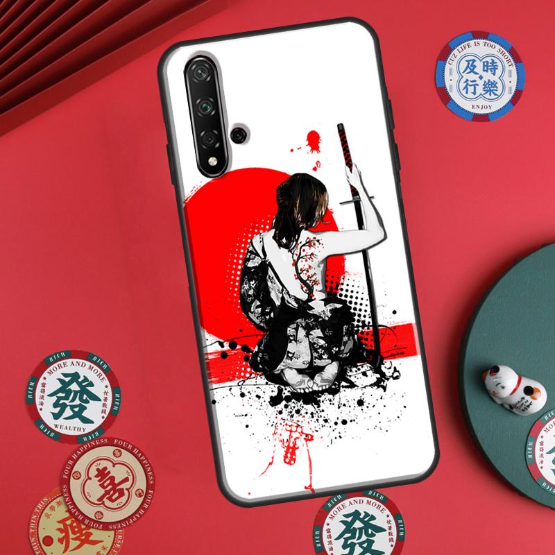 

Anime Girl Samurai For Huawei P20 P40 P30 Lite P60 Pro Nova 12s 11i 12i 10 9 SE 5T Y91 Y90 Y60 Y70 Y72 Y61 Case Huawei P20 Pro