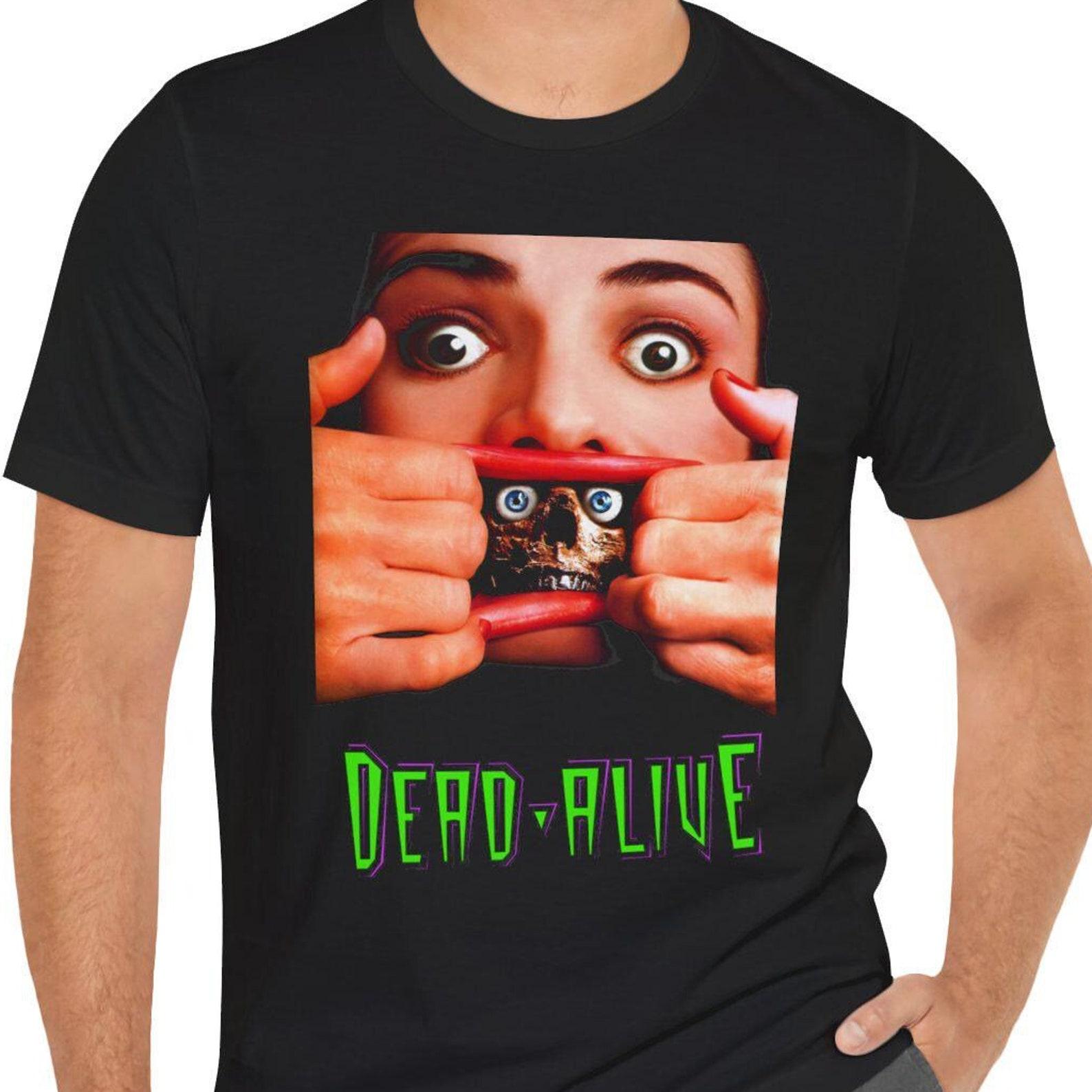 Dead Alive T-Shirt Black Short Sleeve Horror Movie Tee Braindead 2XL