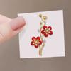 Plum Blossom Zircon Brooch High-end Elegant Charm Design Flower Chest Flower Brooch High-end Suit Cheongsam Accessories Gifts