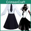 Authentic Bungo Stray Dogs Akiko Yosano Cosplay Uniform Complete Outfit Featuring Perfect Stitches And Stylish Design