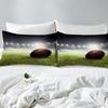 3D Football Rugby Print Duvet Cover Set Kids Boys Teens Rugby Game Field Bedding Set Soft Luxury Durable Lightweight Room Decor