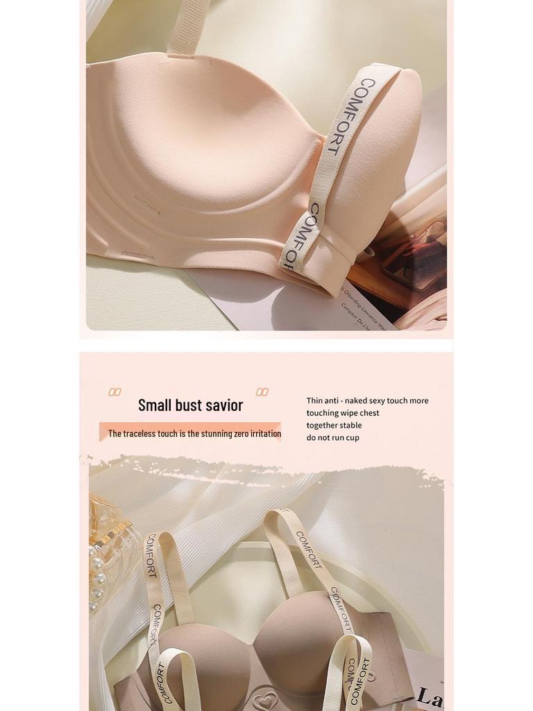 Peach Heart Wireless Push-Up Bra for Women - Enhances, Supports, and Prevents Sagging