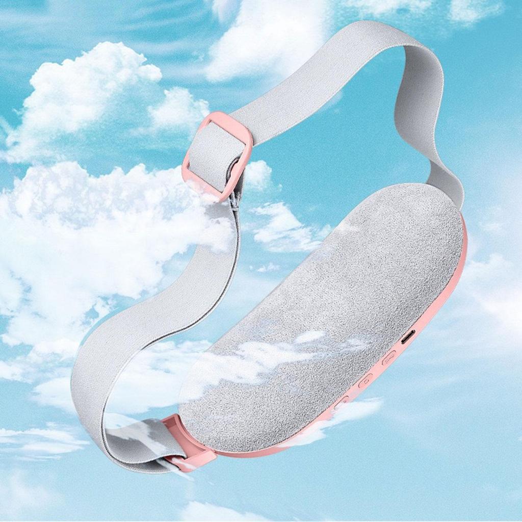 Elektrische Heizmatte für Menstruationskrämpfe 4 Vibrationsmassage Heißkompresse Bauchwickelgürtel für Frauen Bauchgeschwür-Wärmergürtel