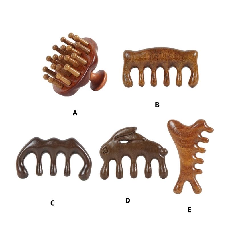 Premium Wood Scalp Massagers Comb Promotes Relaxation Improves Hair Health Multipurpose Guas Sha Tool Gift for Gril