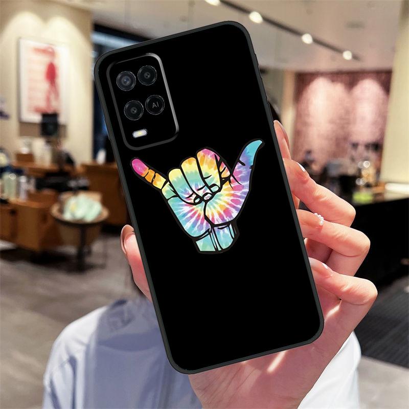 Surfer Surf Hang Loose Case For Oppo A17 A77 A80 A40 A60 A98 A78 A18 A38 A58 A16 A76 A96 A74 A94 A54 A57S A15 Cover