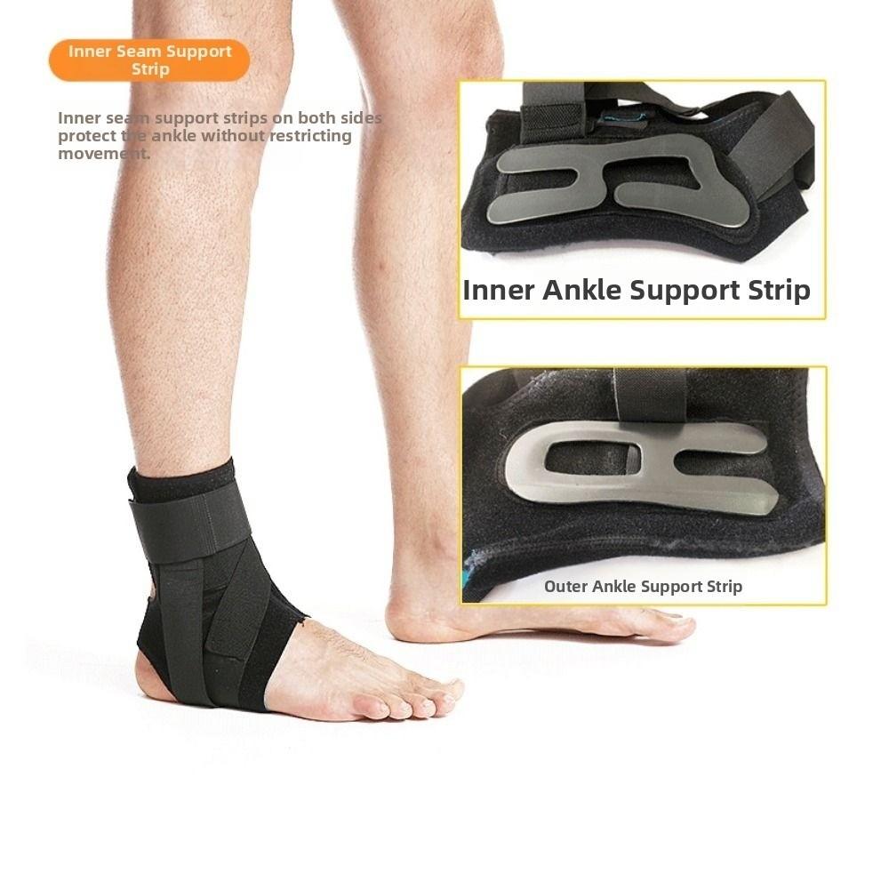 Ergonomic Design Ankle Support Wrap Adjustable Straps Foot Ankle Protector  Injury Recovery