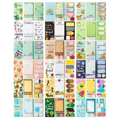 800 Sheets Cartoon Sticky Notes Index Tabs Self-Adhesive Note Reminder On Notebook Planner Fridges Calendar Computer Mug