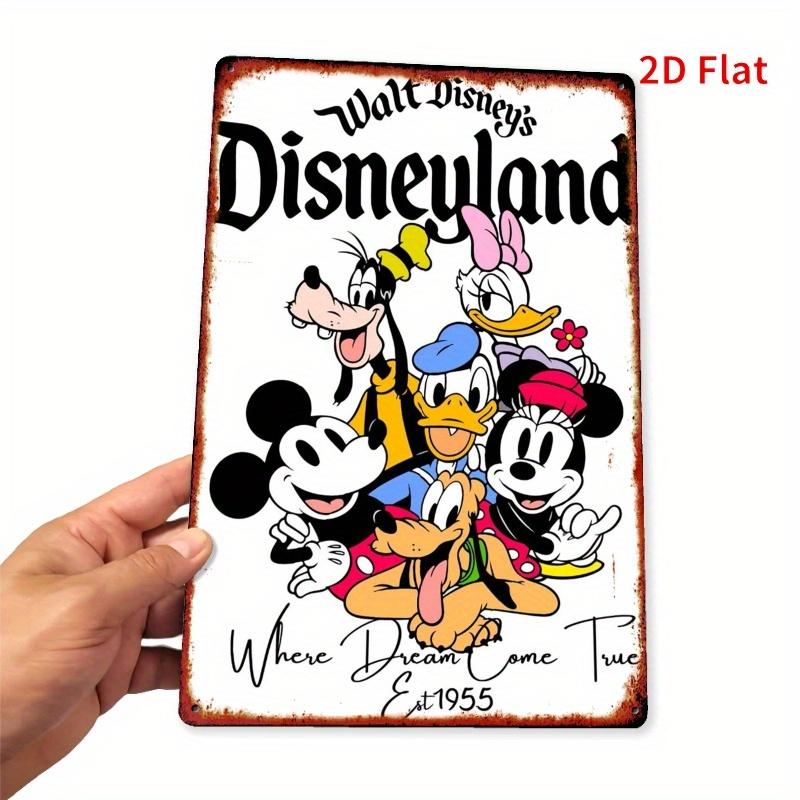 1pc, Disney Park Commemorative Edition 8x12 Inch Metal Wall Sign, Suitable for School Classroom or Amusement Store Decor, Mickey