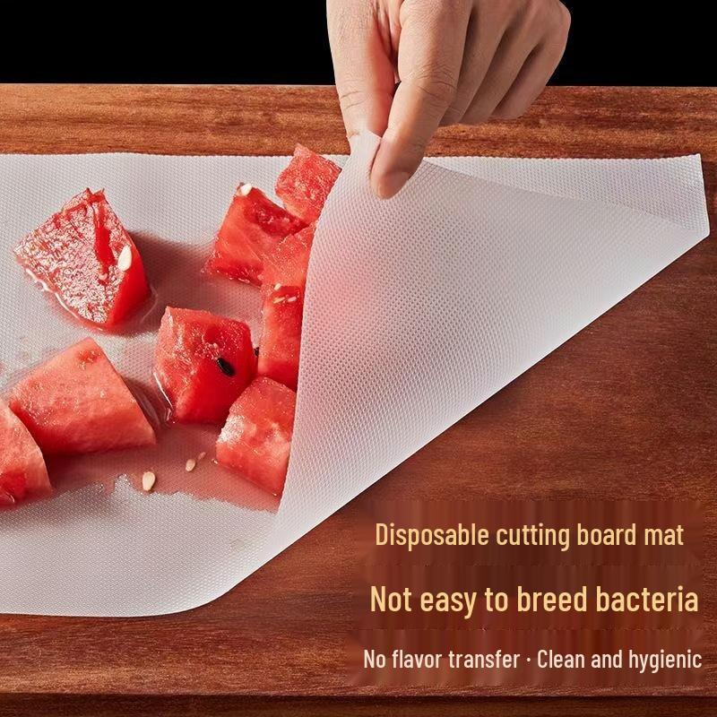 Mold-Proof Disposable Cutting Board Mat for Vegetables & Fruits - Cuttable, Portable, Plastic for Home & Outdoor Use