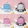 Premium Quality 6 Colors Clear Ita Bag Transparent Itabag Pin Display Backpack For Kids