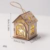 Christmas Luminous Wooden Cabin Ornament - Small House Tree Decoration
