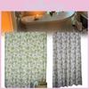 Modern Shower Curtain With Flowers Pattern And Waterproof Material For Home Bathroom