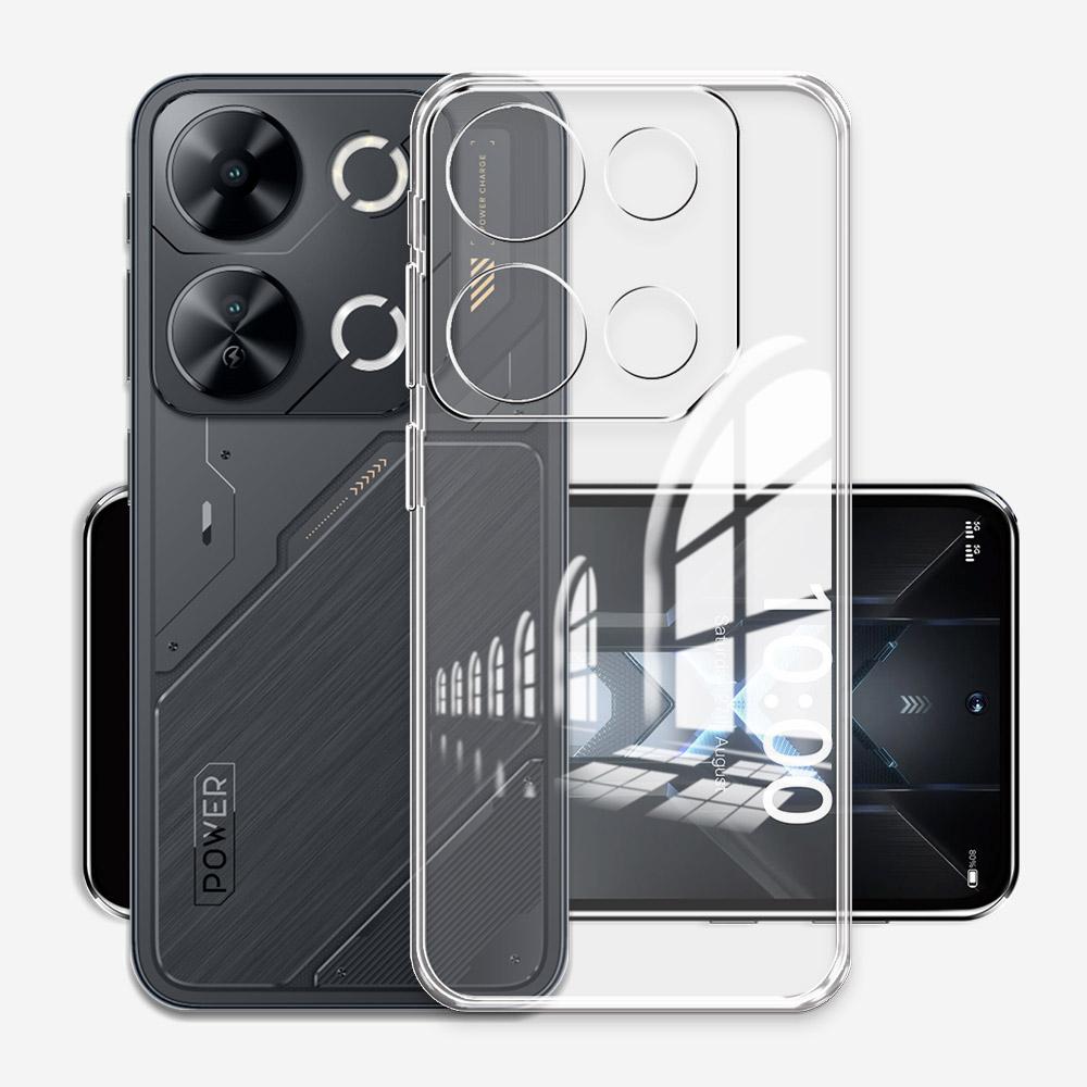 Für Itel P65 Hülle Klar Weiche Silikon Stoßfänger Handyhülle Für ITEL P65 P 65 ITELP65 Mode Transparent Stoßfest Neu Rückseite