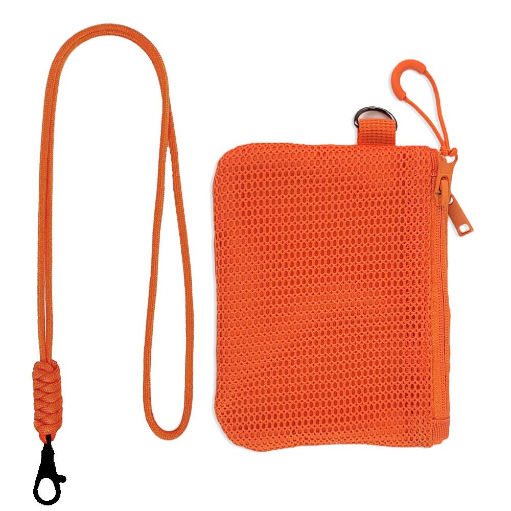 

Двойная молния сетчатая защитная сумка для наушников монеты для хранения ключей держатель для кредитных карт дорожный кошелек со шнурком