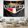 1PC Pau-lo Fc Emblem Printed Tapestry Room Decoration Wall Hanging for Living Room Bedroom, Dormitory, Birthday and Christmas Gifts