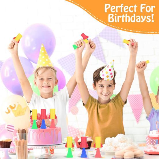 9 Pack Jumping Spring Rocket Toys Creative Popper Bouncy Ball Spring