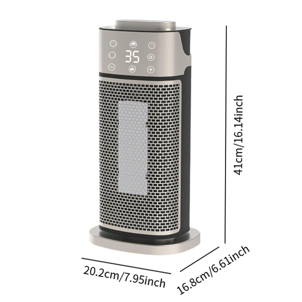 Space Heater with Remote Control Fast Heating Desk Heater Energy Saving Portable Heater for Winter Bathroom Office Home Kitchen