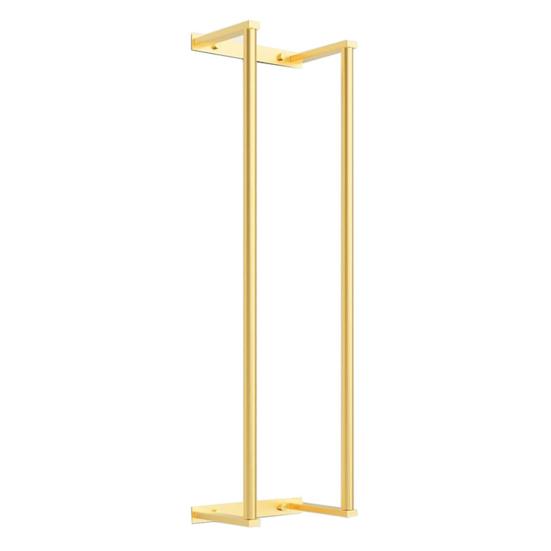 

Настенная вешалка для полотенец в ванную комнату, держатель для свернутых полотенец, металлический органайзер для полотенец для маленьких ванных комнат, гостевых комнат, автодомов золотистый