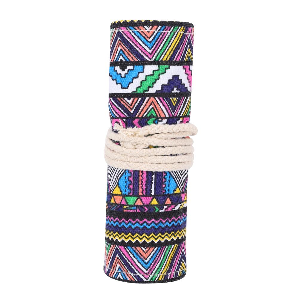 Ethnic Pencil Case School Pen Bag Storage Pouch Student Art Supplies