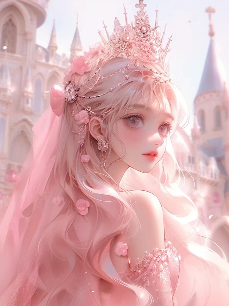 

2024 Новая картина для девочек, мозаика, сделай сам, алмазная картина, ангел, девочка, вышивка, алмазное украшение для комнаты, водный бриллиант, подарок, картина Full Round 20x30CM