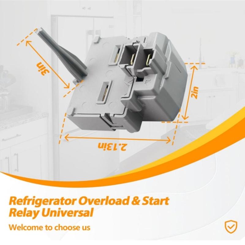 Refrigerator Overload Relays WR08X21100 Refrigerator Start Relays Device Replacement Stable Cooling and Start Protections