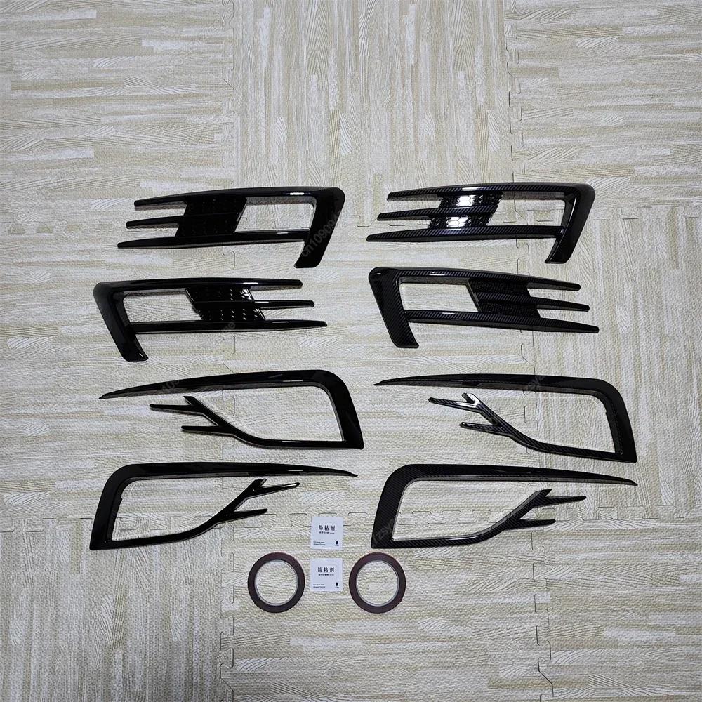 Car Front Bumper Lip Spoiler Car Bumper Fog Lamp Grille Cover Trim Body Kit For VW Golf 7 7.5 MK7 MK7.5 2012-2020 ABS Tuning