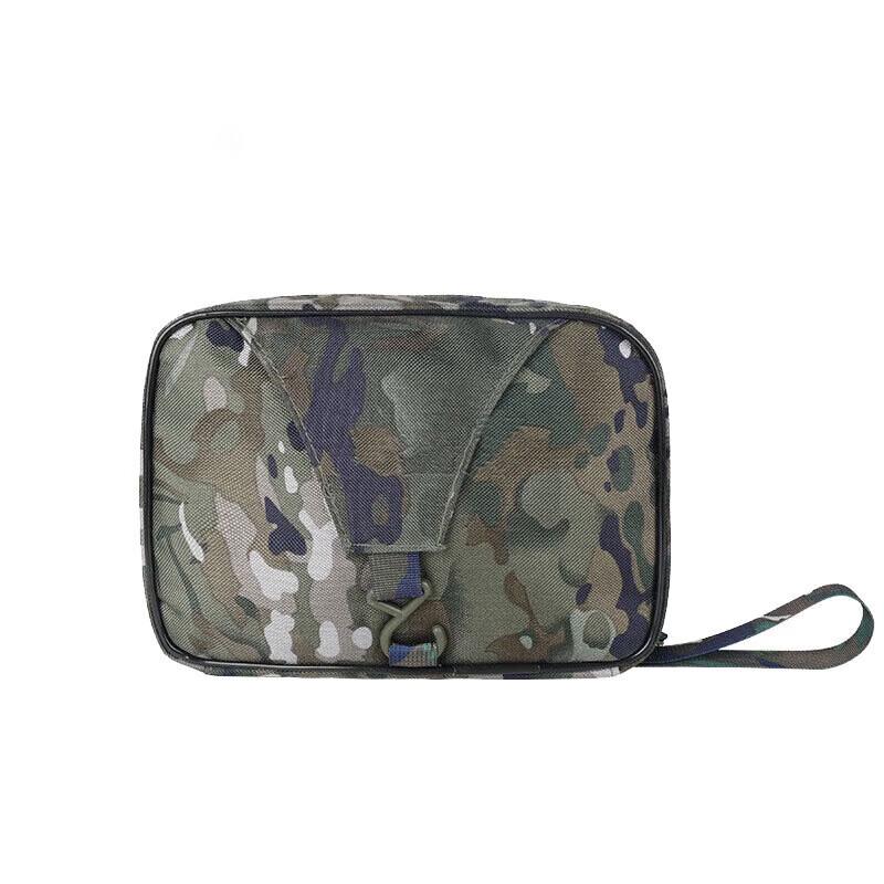 Upgraded Double-Layer Travel Toiletry Bag with Hanging Hook