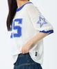 ANDTHEOTHER Maglia Blu Oversize Girocollo Manica Corta