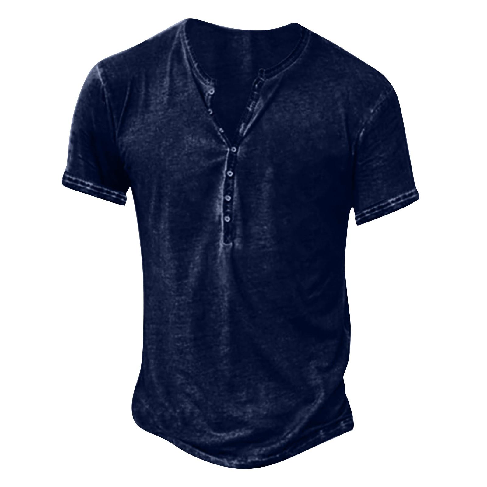 Men s Summer Color Plaid Retro Short Sleeve Tops Men s Casual Fashion Tops XL