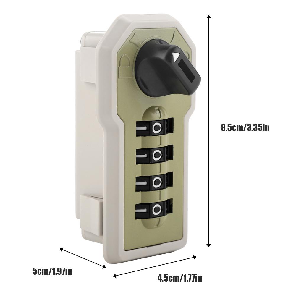 4 Digit Code Combination Cam Cabinet Convenient Password Security Coded Lock with Key