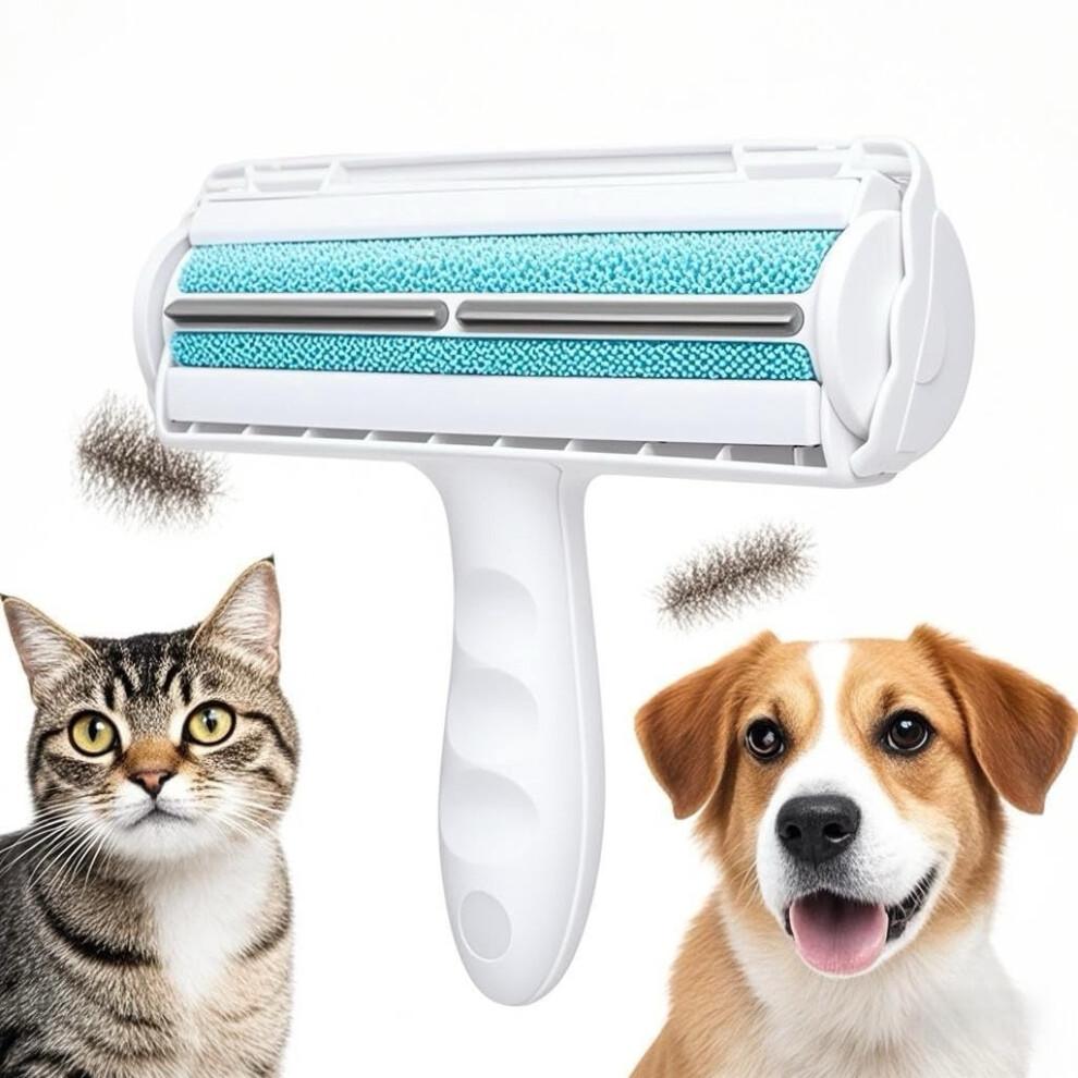 Pet Hair Remover for Couch, Furniture, Carpet and Car Seat, Reusable Lint Roller for Dog and Cat Fur (Grey)