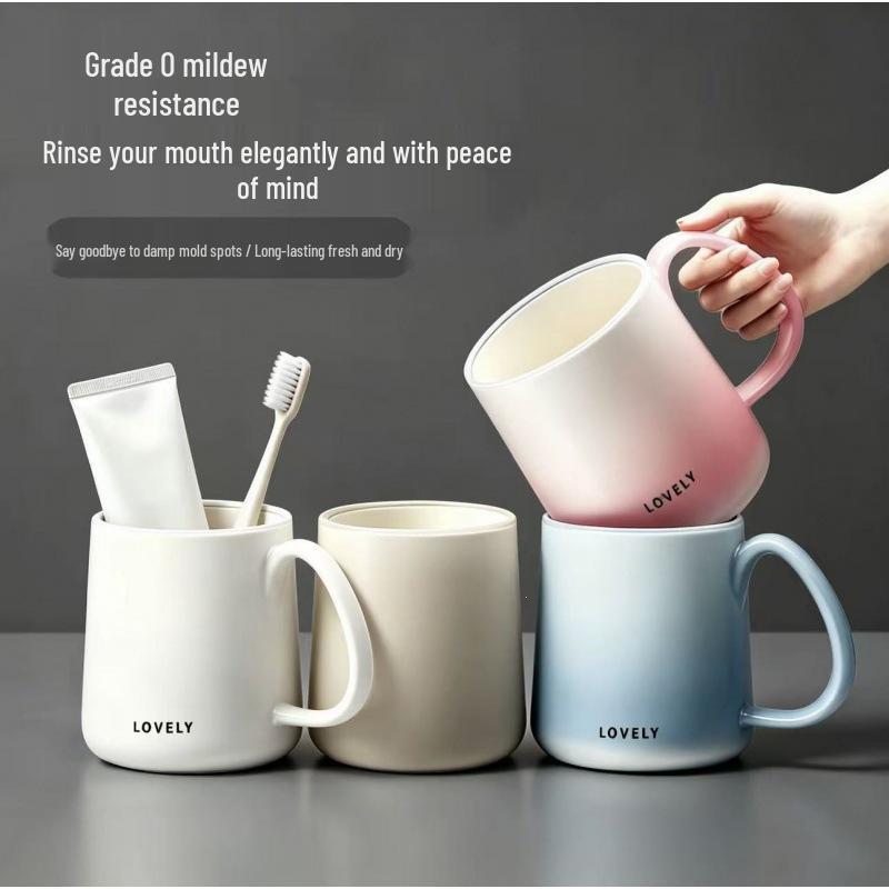 Gradient Nordic Mouthwash Cup & Luxury Toothbrush Holder for Couples or Students