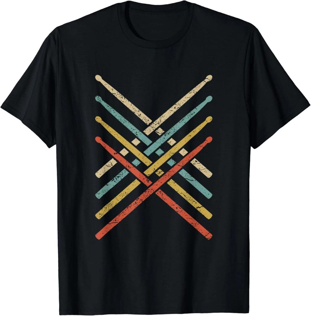 Retro Vintage Schlagzeuger T-Shirt 70er 80er Used Drumsticks Geschenk Unisex T-Shirt