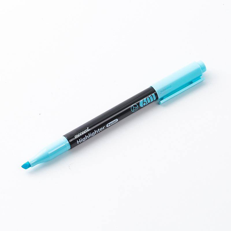 Monami 601 Korean Fluorescent Marker Pens, 12 Colors, Large Capacity, Creative Design (06021)
