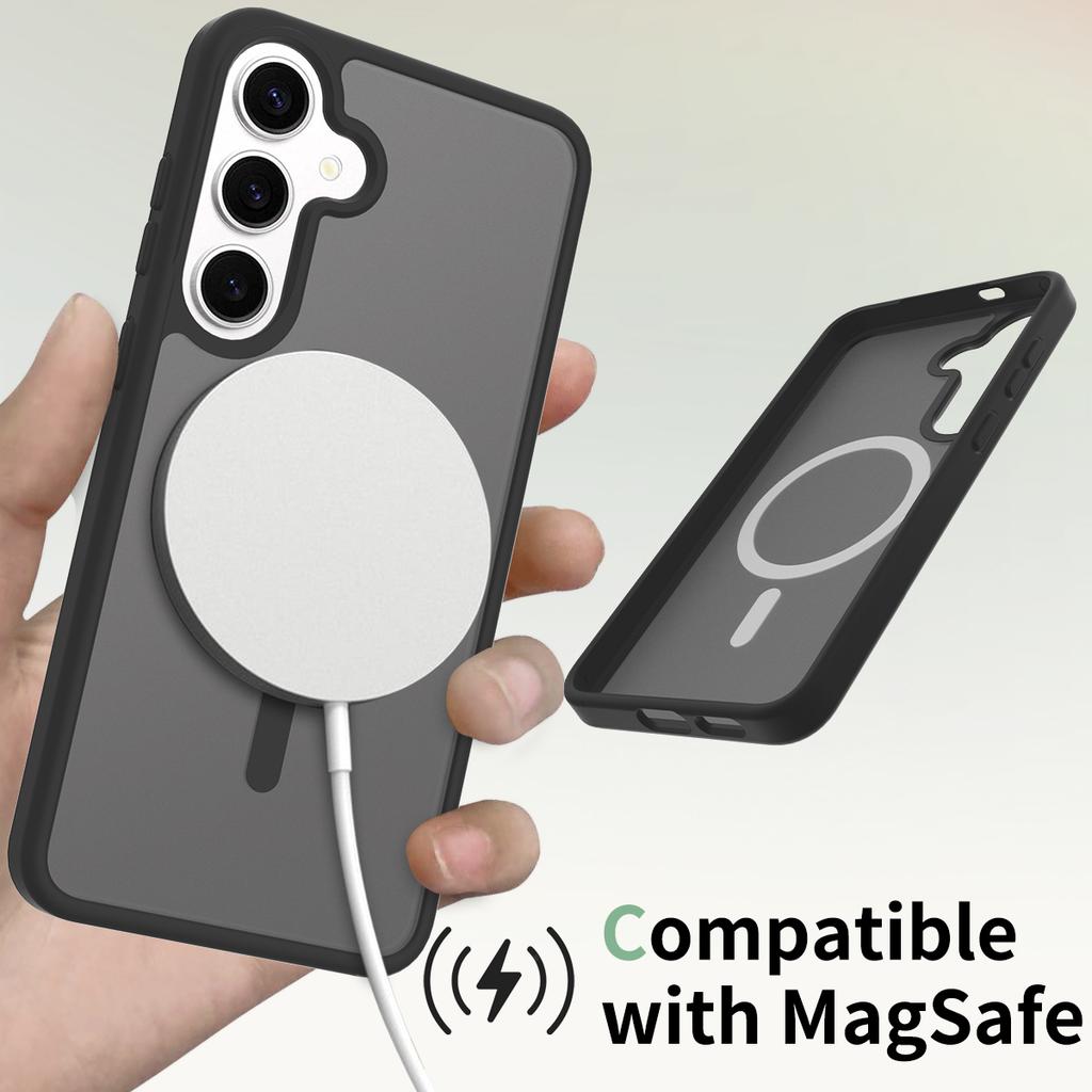 Anti- Fingerprints Phone Case for Magsafe Mag Safe Samsung S26 Ultra S25 Plus S24 Fe S23 S22 A15 A16 A17 A26 A35 A36 A56 A37 A55 A57 Matte Phone Cover